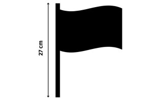 Lastbilsflaggor 27cm h&ouml;jd Belgien