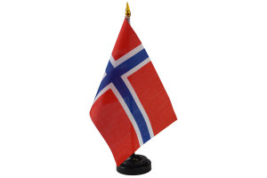Lorryflaggor eller flaggor 27 cm höga Norge