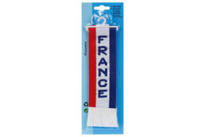 Mini halsduk, vimpel, landsflagga f&ouml;r lastbil med sugkopp Frankrike