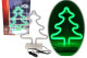 Albero di Natale a LED per camion, abete, cavo da 1 m, 12-24 V, altezza 28 cm, NeonStyle