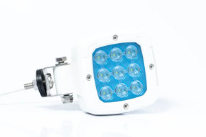 Universal LED-arbetslampa 12-24V vit med kabel (syrafast)