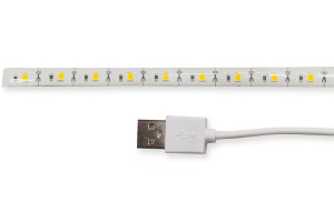LED strips and bars 30 cm 5V USB connection red