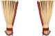 Truck curtain set with fringes 5 pieces, including border