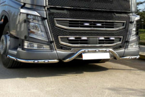 Suitable for Volvo* : FH4 (2013-2020) stainless steel lowbar 3pcs with 11 LED