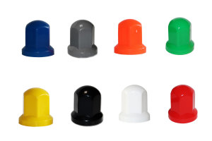 Wheel nuts plastic cover caps 50-pack