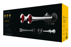 Hella Fanfare Doppelhorn, Zweiklang-Fanfare Traktor, Hörner Lkw