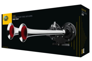 Hella Fanfare 3PB 013 410-051 Doppelhorn, Zweiklang-Fanfare Traktor, Hörner Lkw 12V