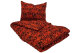Påslakan i dansk plyschlook för lastbil, sängkläder 200x140cm röd