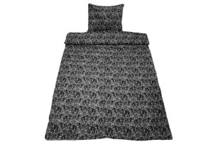 Danish plush look truck duvet cover, bed linen 200x140cm gray