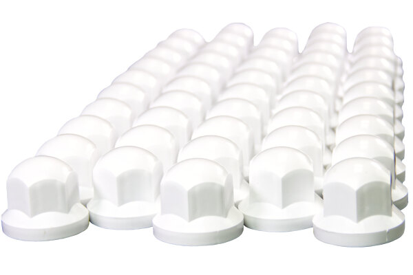 60 X 33 MM Kugel Form Rot Nickel Plastik Radmutter Schrauben Kappen Lkw Bus