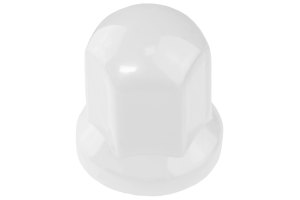 50x Wheel nuts plastic cover caps white H 55mm SW 33mm
