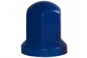 50x Wheel nuts plastic cover caps blue H 55mm SW 32mm