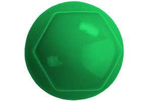 50x Plastic wielmoerdoppen groen H 45mm SW 32mm