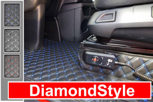 Adatto per Mercedes*: Actros L (2022-...) Tappetini in similpelle DiamondStyle