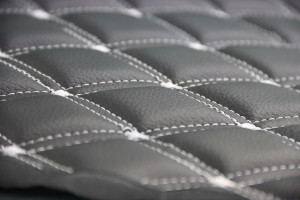 Suitable for Mercedes*: Actros L (2022-...) Leatherette floor mats DiamondStyle