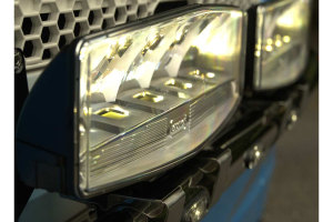 Fari ausiliari a LED per camion Fari abbaglianti ibridi 6200 12-24V Omologazione ECE