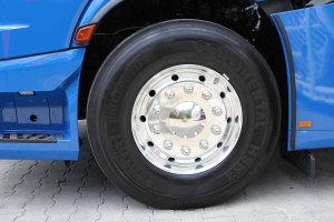 1x Lkw Radmuttern Abdeckkappen Edelstahl