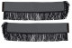 Lkw Gardinenset mit Fransen 5 teilig, inklusive Borde grau schwarz Länge 110cm