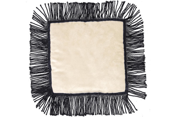 TRUCKGORDIJNEN COMPLETE SET BEIGE MET ZWART FLANKEERDRADEN, GeschiKT