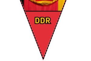 Pennant con cordino in design DDR