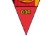 Lkw Wimpel mit Kordel im DDR-Design