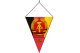 Pennant with cord in DDR design