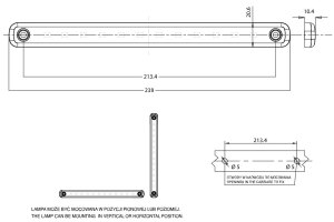 Feu de gabarit latéral à LED Black 12-24V