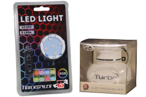 Set Turbo Lufterfrischer 150ml inkl. RGB LED-Beleuchtung...
