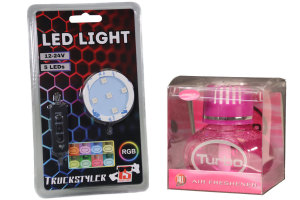 Set Turbo Lufterfrischer 150ml inkl. RGB LED-Beleuchtung...