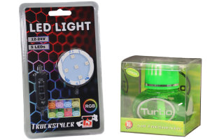 Set Turbo Lufterfrischer 150ml inkl. RGB LED-Beleuchtung...