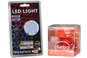 Set Turbo Lufterfrischer 150ml inkl. RGB LED-Beleuchtung...