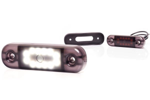Feu de gabarit et de position latéral à LED Black 12V-24V 12 LEDs