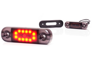 Feu de gabarit et de position latéral à LED Black 12V-24V 12 LEDs