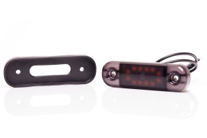 Feu de gabarit et de position latéral à LED Black 12V-24V 12 LEDs