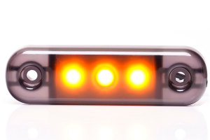 6 X Feux Latériaux LED 12v Jaune - Bords Chromés - Pour Camping-car, Fourgon, Voiture - Autonet
