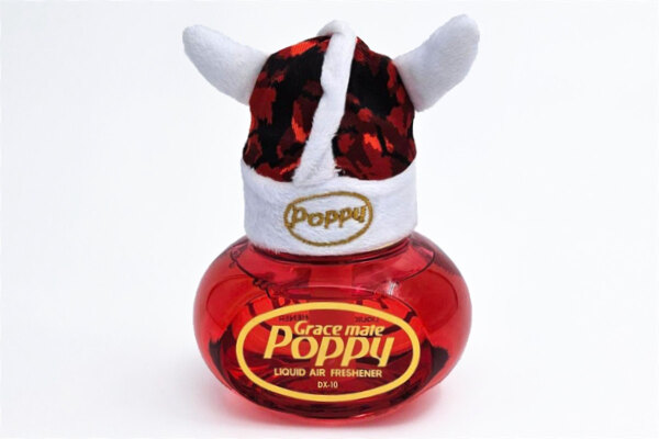 Wikinger Mütze - im Dänisch Plüsch Design für Poppys und Rubber Duck rot