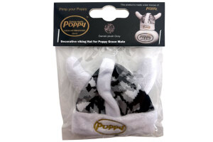 Cappello vichingo - in peluche danese per Poppys e Rubber Duck grigio