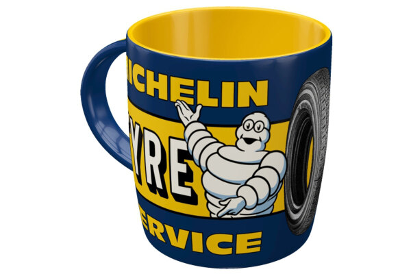 Original Michelin Oldschool Tasse blau