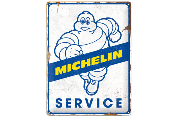 Original Michelin Retro Blechschilder Michelin - Service 30 x 40 cm