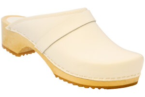Euro-Dan® COMBI Clogs mit Holz Sohlen offen...