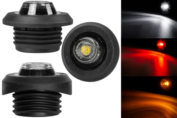 Indicatore laterale e luce di ingombro a LED Dark Modern 12V-24V