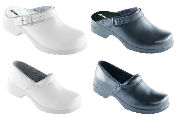 Euro-Dan® FLEX Clogs mit Shock Absorber, voll Futter, antistatisch offen weiß 49