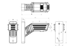 LED Umrissleuchte Future 12-24V Beifahrerseite kurz mit Spot