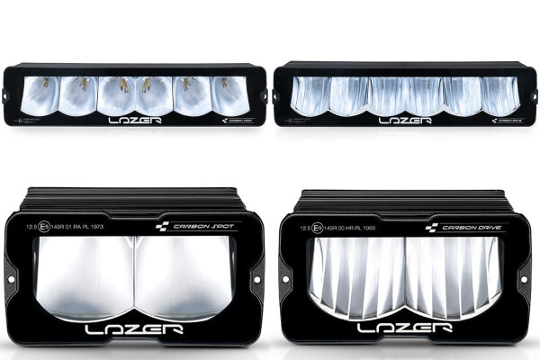 Lazer Lamp  LED-Zusatzscheinwerfer Carbon-Serie