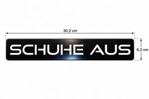 Mini-Leuchtschild mit Schuhe aus für 24V Lkw Einstiege