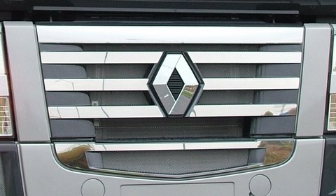Suitable for Renault*: Magnum (2008-2013), stainless steel grill cover 8-pieces 