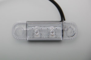 Begrenzungsleuchte 2x LED - rot, schmal 12-24V mit E-Pr&uuml;fzeichen