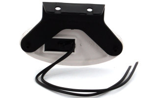 Position lamp LED white for hanging or screwing directly, oval, with e-mark 12-24Volt