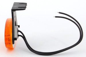 Positionsleuchte LED orange, oval zum H&auml;ngen oder Schrauben, mit E-Pr&uuml;fzeichen