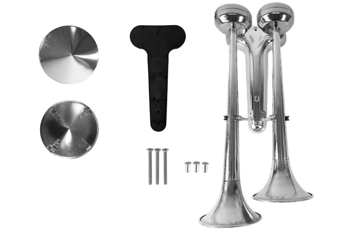 Lkw Druckluft Horn mit Schutzkappe, Edelstahl oder Kunstoffgehäuse